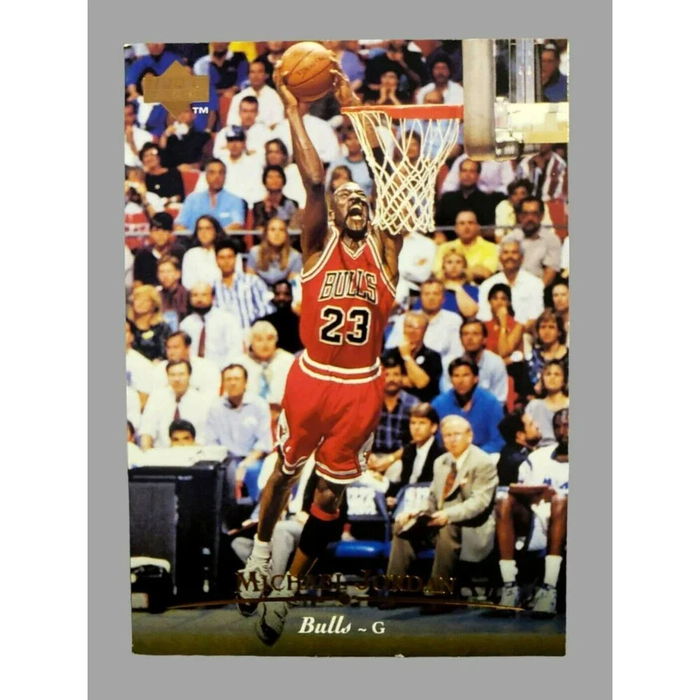 VTG. 1995-96 Upper Deck MICHAEL JORDAN NBA Basketball Card #23 CHICAGO BULLS HOF